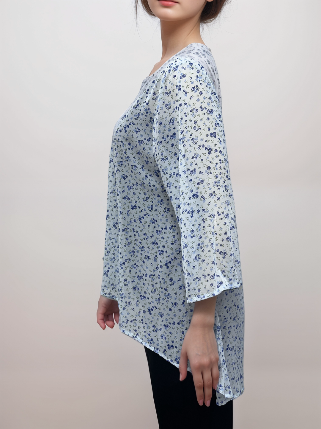 Soft Blue Blossom Cardigan