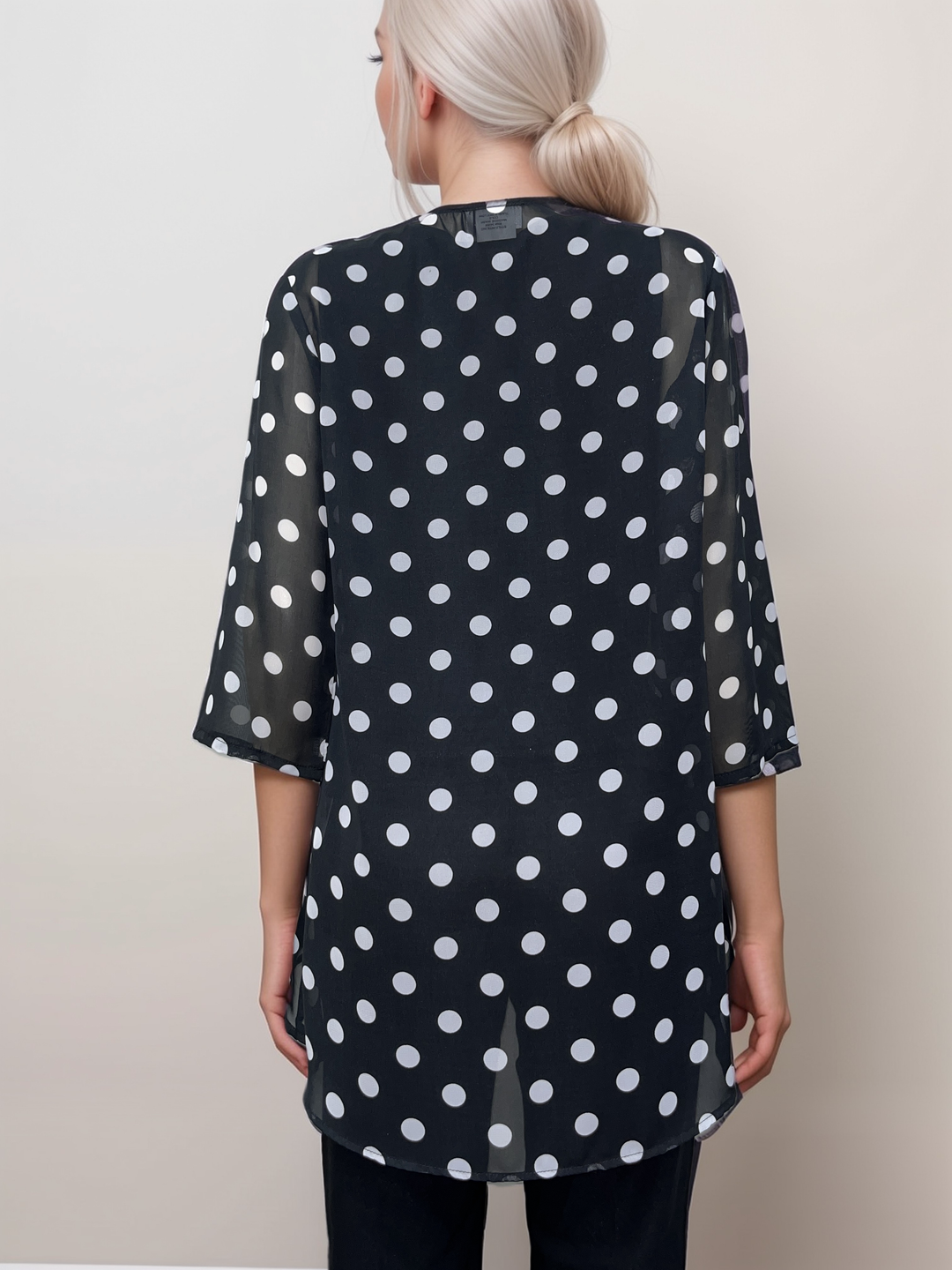 Polka Dot Sheer Cardigan