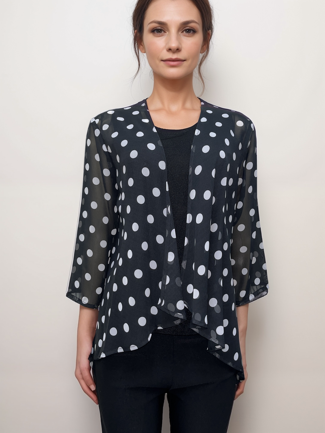 Polka Dot Sheer Cardigan