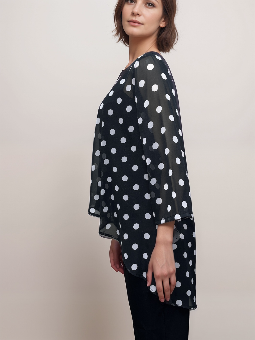 Polka Dot Sheer Cardigan