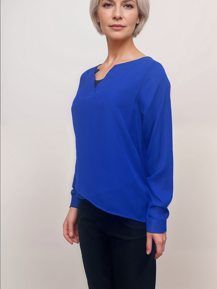 Royal V-Neck Blouse