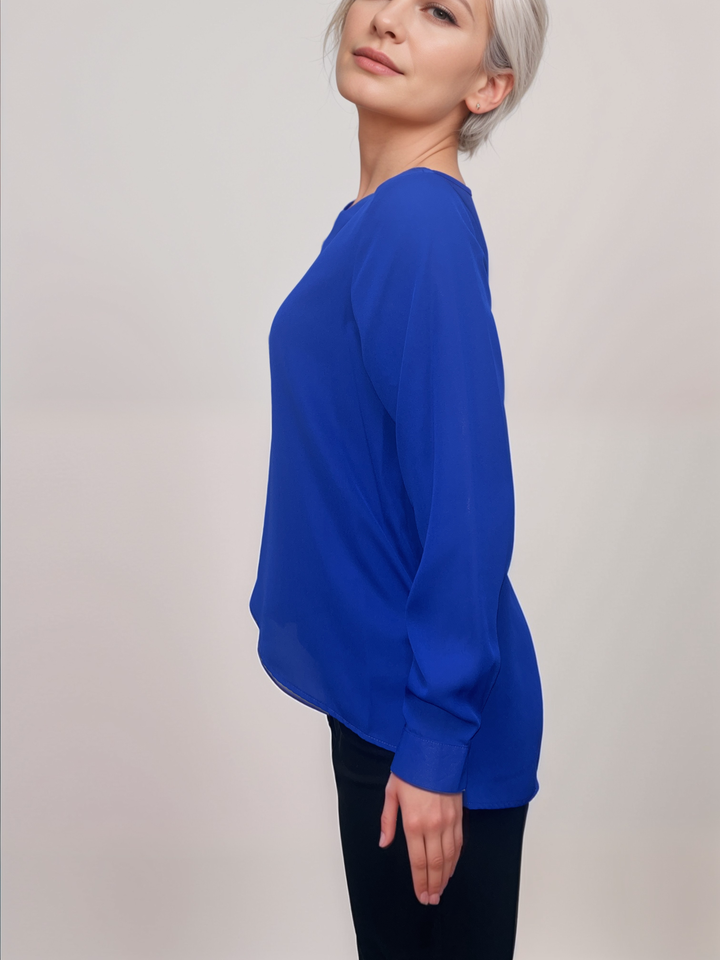 Royal V-Neck Blouse