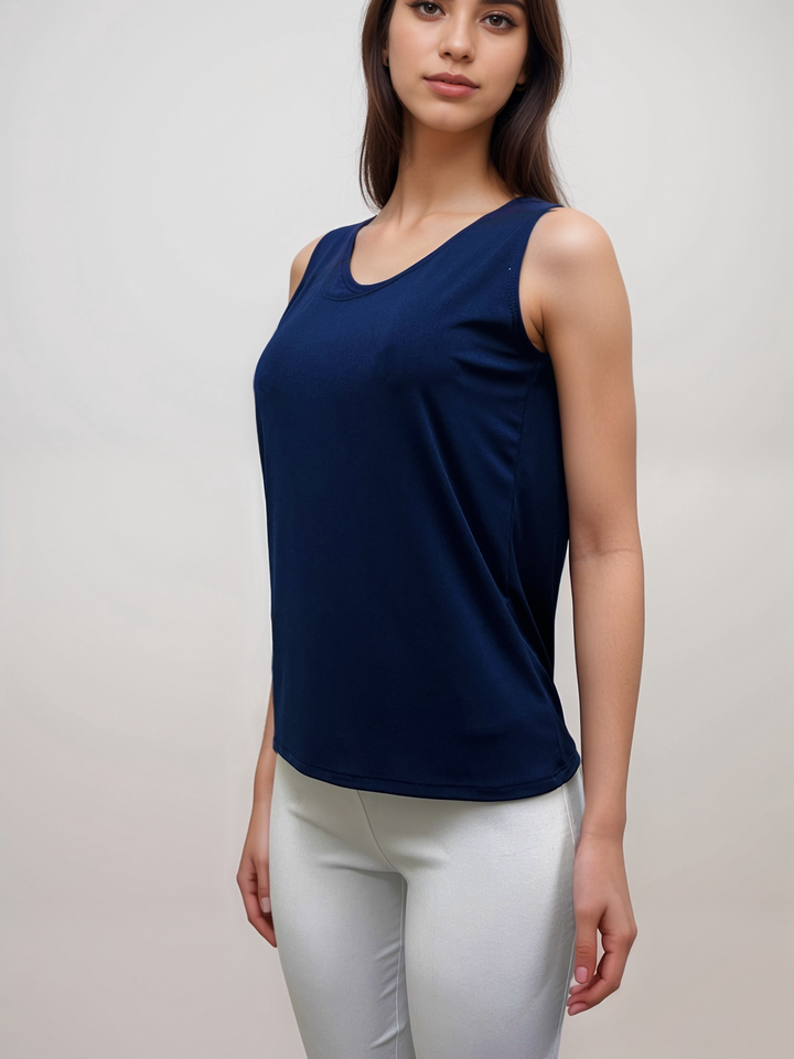 Admiral Navy Acetate Tank Top