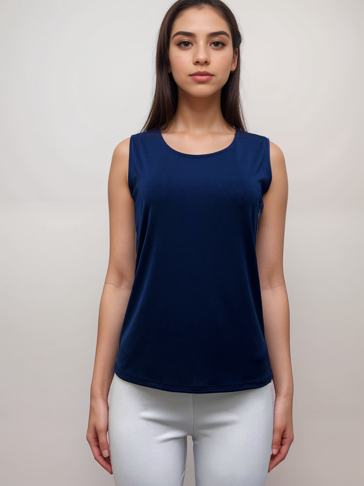 Admiral Navy Acetate Tank Top