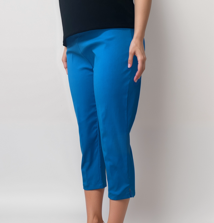 Turquoise Stretch Capri